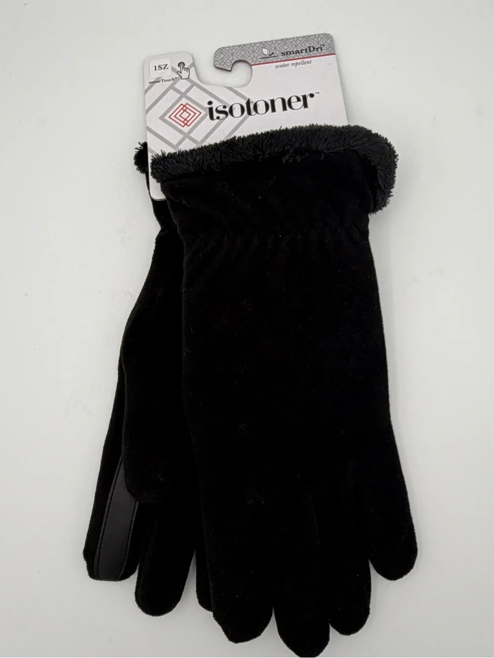 Isotoner Women's Black Fleece-Lined Gloves - Picture 2 of 9